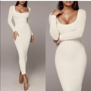 J Lux Label Cassandra midi Dress | White | Size small